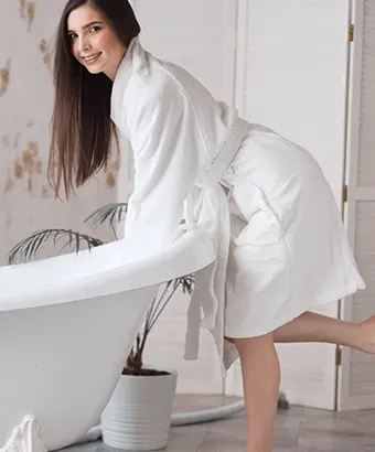 Capes de bain en coton