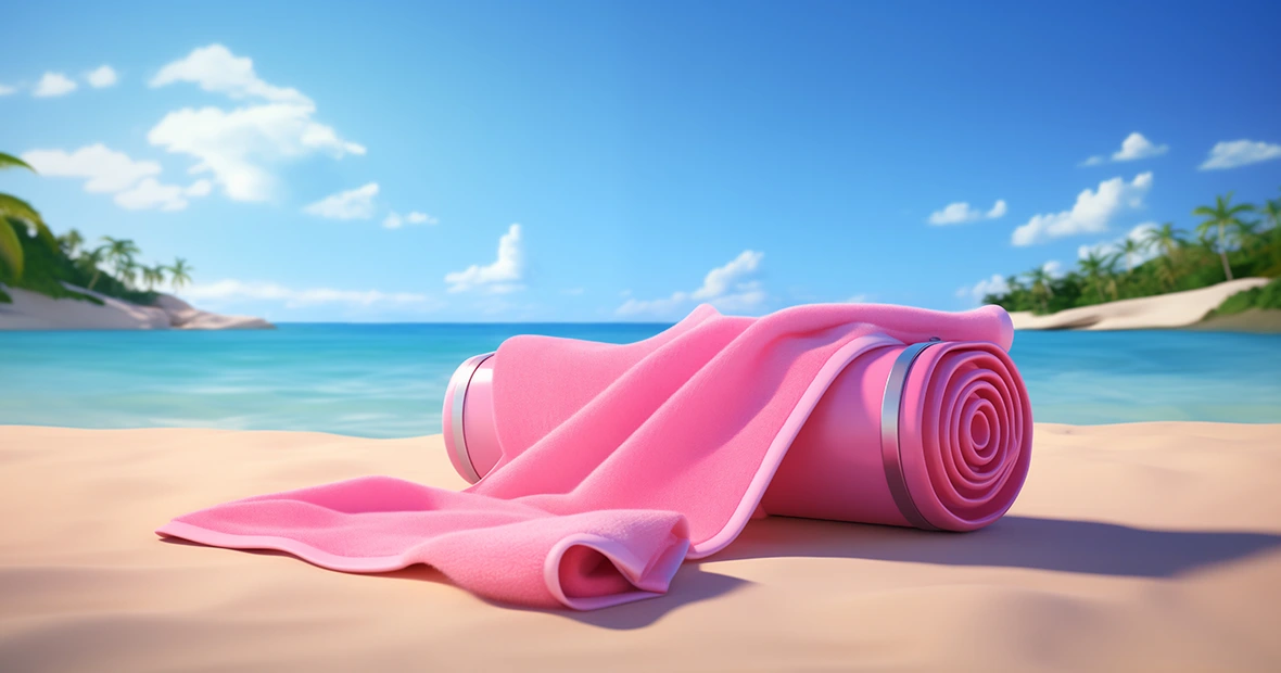 serviette de plage personnalisee